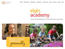 Tablet Screenshot of elginacademy.org